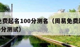 周易免费起名100分测名（周易免费起名打分100分测试）