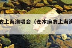 仓木麻衣上海演唱会（仓木麻衣上海演唱会开场）