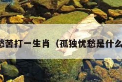 孤独愁苦打一生肖（孤独忧愁是什么意思）