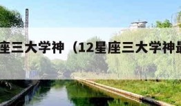 12星座三大学神（12星座三大学神最差的是谁）