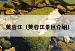 芙蓉江（芙蓉江景区介绍）