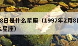 2月8日是什么星座（1997年2月8日是什么星座）